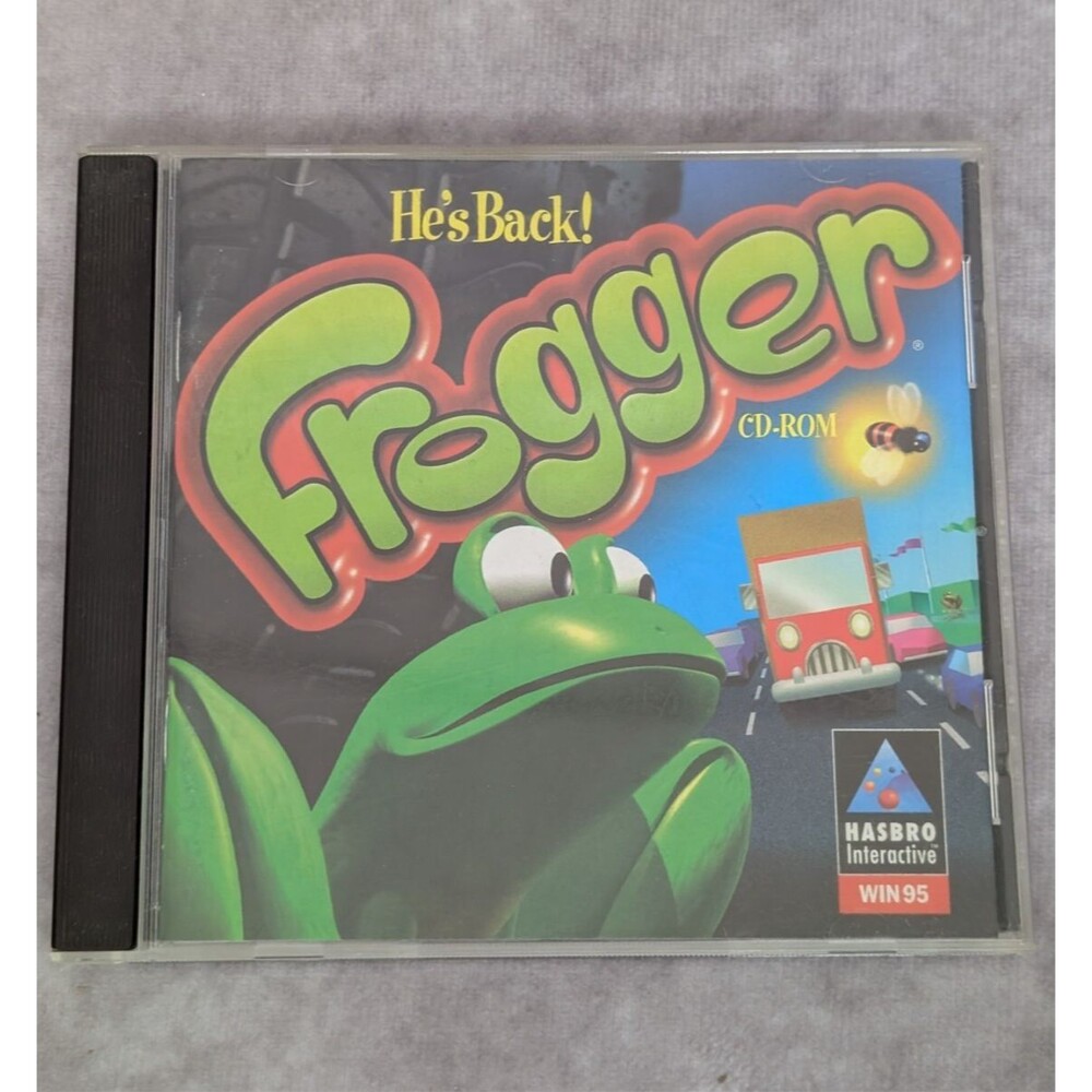 Vintage Retro Frogger He's Back! PC CD-ROM Windows 95 Hasbro Interactive